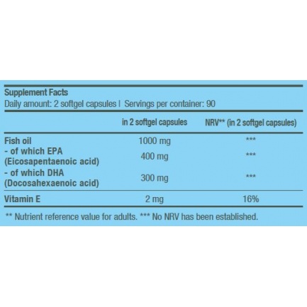 Mega Omega 3 / 180 Softgels
