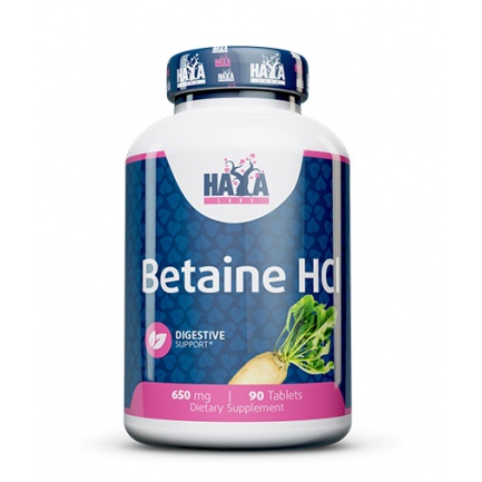 Betaine HCL 650mg / 90 Tabs.