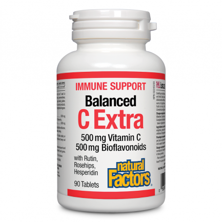 Natural Factors Immune Support Balanced C Extra (Витамин С 500 mg + Биофлавоноиден комплекс 500 mg) x90 капсули