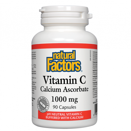Natural Factors Витамин C 1000 mg (калциев аскорбат) х90 капсули