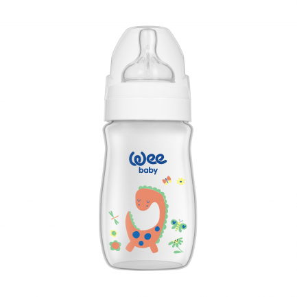 Wee Baby Шише Classic Plus PP с широк оребрен биберон 250 ml