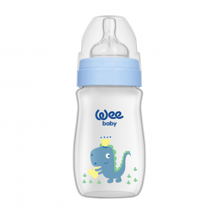 Wee Baby Шише Classic Plus PP с широк оребрен биберон 250 ml