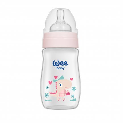 Wee Baby Шише Classic Plus PP с широк оребрен биберон 250 ml