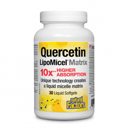 Natural Factors Кверцетин LipoMicel Matrix 250 mg x30 софтгел капсули
