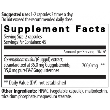 Guggulsterone 90 Caps.
