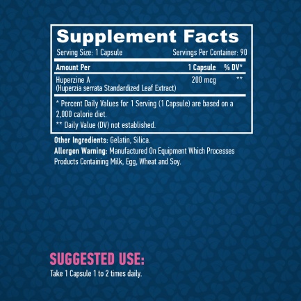 Huperzine A 98% Extract 200mcg / 90 Caps