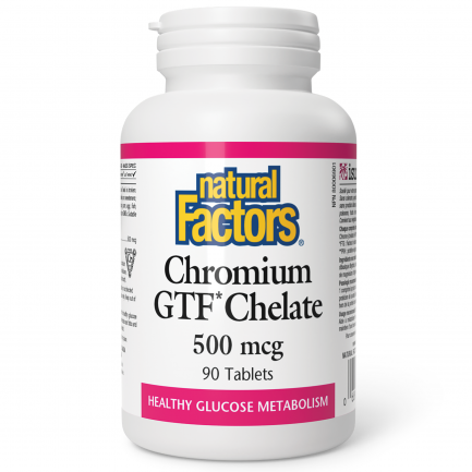 Natural Factors Хром GTF* (хелат) 500 µg х90 таблетки