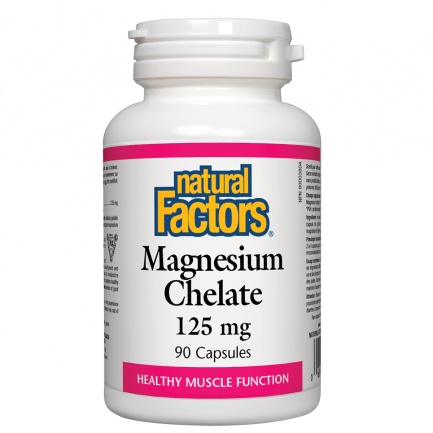 Natural Factors Магнезий (хелат) 125 mg х90 капсули
