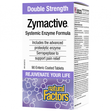 Natural Factors Zymactive® Double Strength Протеолитични ензими х90 таблетки