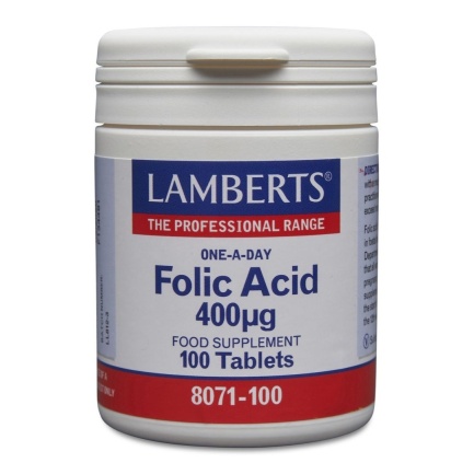 Lamberts Фолиева киселина 400 mg х100 таблетки