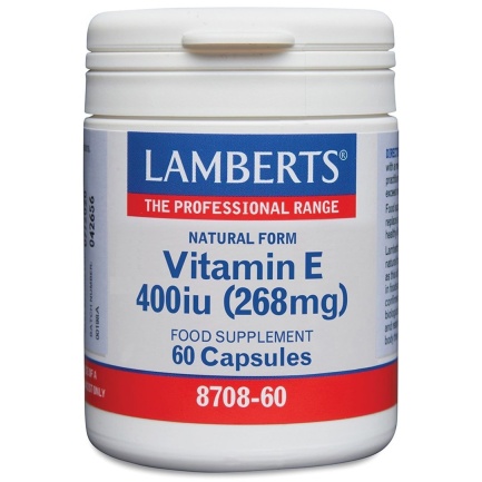 Lamberts Витамин Е 400 IU (268 mg) х60 таблетки