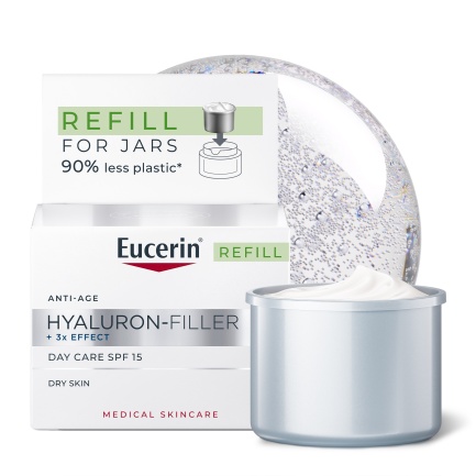 Eucerin Hyaluron-Filler SPF15 Дневен крем против бръчки за суха кожа 50 ml - ПЪЛНИТЕЛ