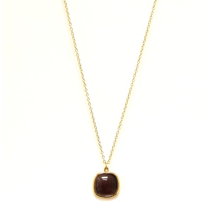 FARMA BIJOUX Колие с кафяв кварц 1GQ13