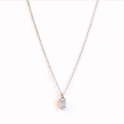 FARMA BIJOUX Колие с кристал от сребро 1SP01