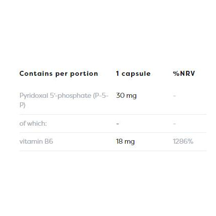 Vitamin B6 | P-5-P 30 mg x 120 капсули