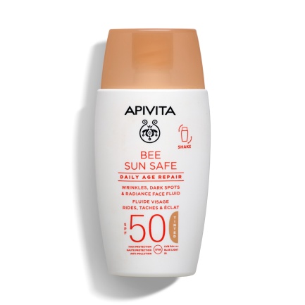 Apivita Bee Sun Safe Daily Age Repair SPF50 Тониран флуид против стареене 50 ml