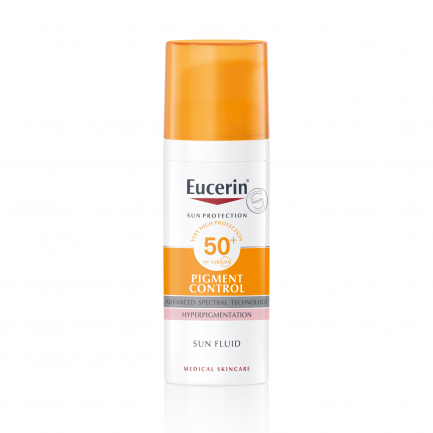 Eucerin Pigment Control Слънцезащитен флуид за лице SPF 50+ 50 ml