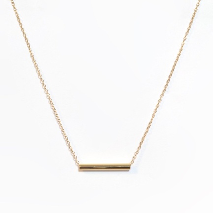 FARMA BIJOUX Златно цилиндрично колие Glamour Collection 40/45 cm