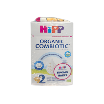 Hipp 2105 Combiotic 2 Адаптирано мляко 800g + ПОДАРЪК розов