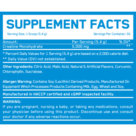 Creatine Monohydrate Peach Punch