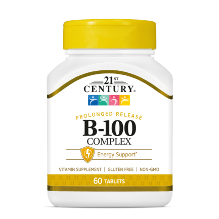 21st Century B-100 Complex Prolonged Release - Витамин B Комплекс | 60 tabs