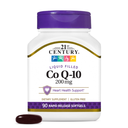21st Century Co Q-10 200mg SGels - Коензим Q-10 | 90 sgels