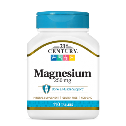 21st Century Magnesium 250mg - Магнезий | 110 tabs