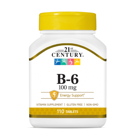 21st Century Vitamin B-6 100mg - Витамин B-6 | 110 tabs