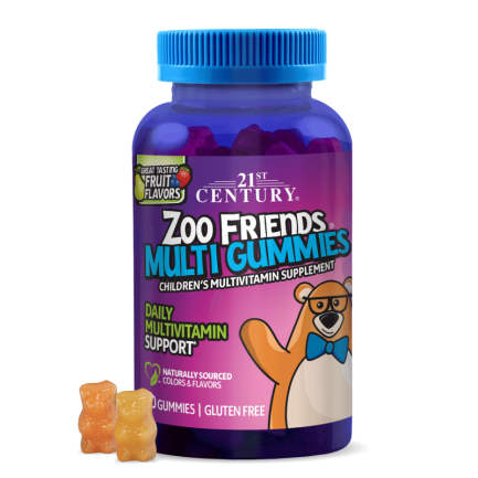 21st Century Zoo Friends Multi Gummies - Мултивитамини за Деца | 60 gummies