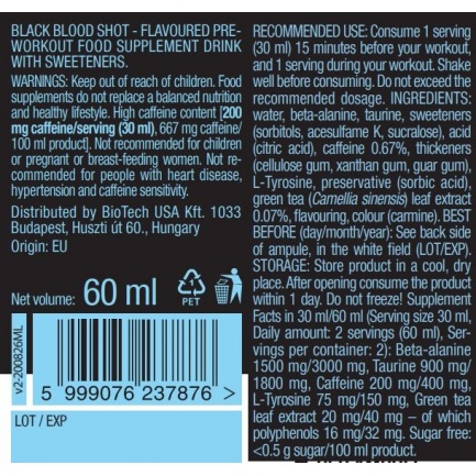 Black Blood Shot / 60 ml Lemonade