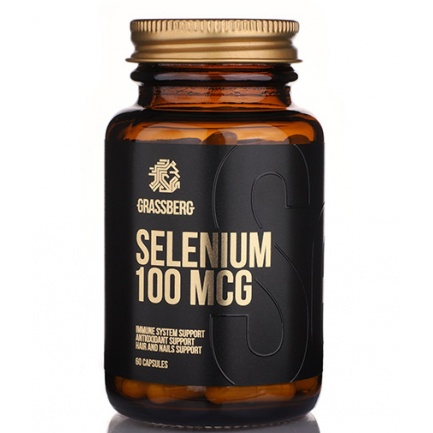 GRASSBERG Selenium 100mcg / 60 Caps