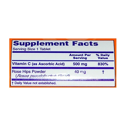 Vitamin C-500 with Rose Hips / 250 tab.