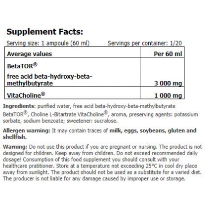 BetaTOR® Liquid SHOT Box / 20 x 60 ml Red Berries