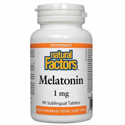 Natural Factors Мелатонин 1 mg х90 таблетки