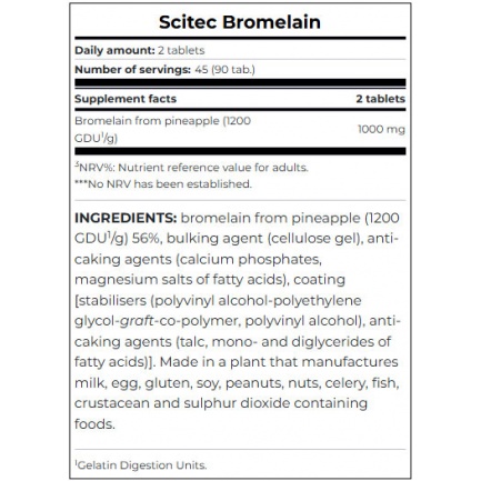 Bromelain 90 Tabs.