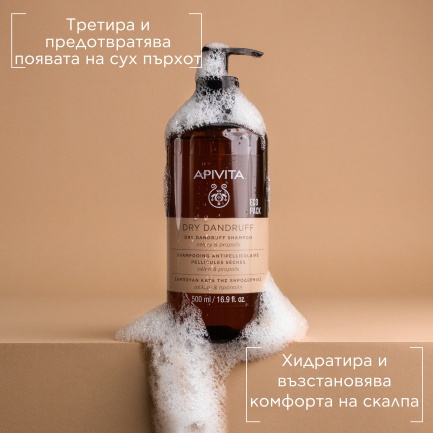 Apivita Шампоан против сух пърхот 500 ml