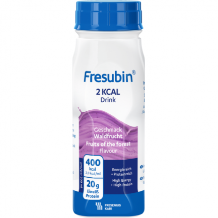 Fresubin 2 kcal Протеинова напитка с плодов вкус без фибри 200 ml