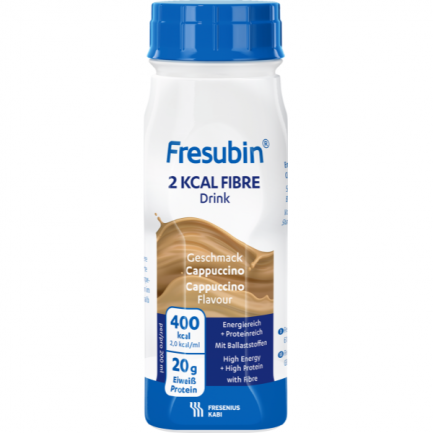 Fresubin 2 kcal Протеинова напитка с фибри и вкус на капучино 200 ml