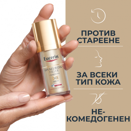 Eucerin Комплект Hyaluron-Filler+ELASTICITY SPF30 Дневен крем 50 ml + 3D Серум 30 ml