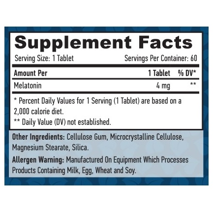 Melatonin 4 mg / 60 Tabs