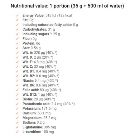 Iso Plus + L-Carnitine / 35 g Orange