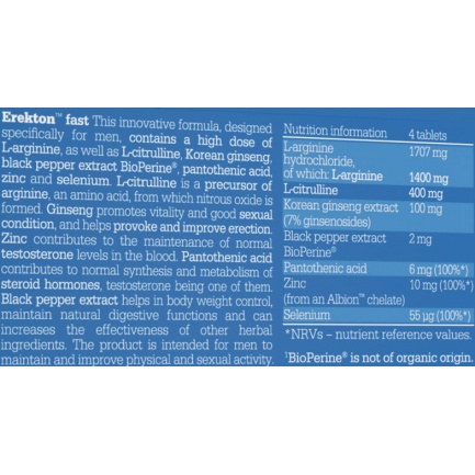 Erekton Fast / 8 Tabs