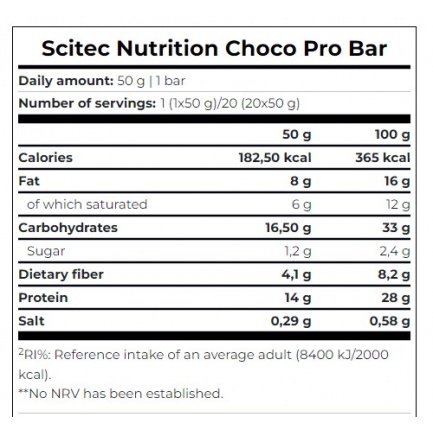 Choco Pro Bar / 50 g Salted Caramel