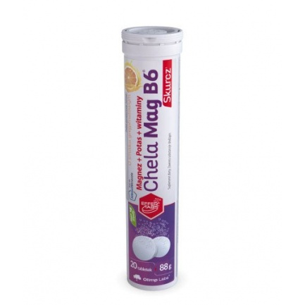 Chela-Mag B6 cramp 20 Effervescent tabs Grapefruit