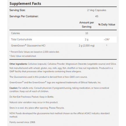Now - Vegetarian Glucosamine 1000 - 90 Veg Capsules