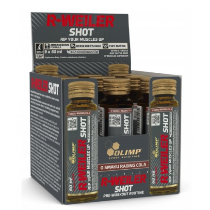 R-Weiler Shot - GLASS Box / 9 x 60 ml Raging Cola