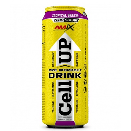 CellUp® Pre-Workout Drink / 500 ml Tropical Breeze