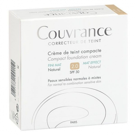 Avene Couvrance Крем-пудра SPF30 Мат 10 g - №2 Натурал