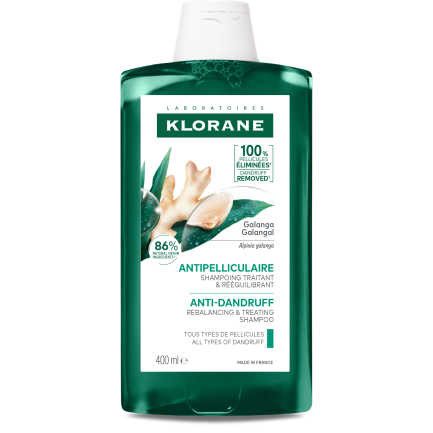 Klorane Ребалансиращ шампоан против пърхот с галанга 400 ml