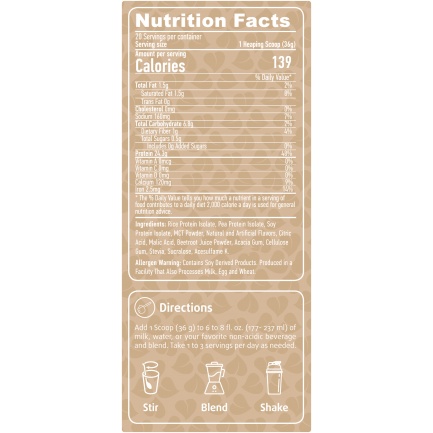 Vegan Protein Natural Strawberry
